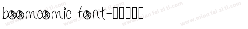 boomcomic font字体转换